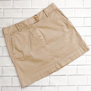 J Crew Khaki Utility Mini Skirt